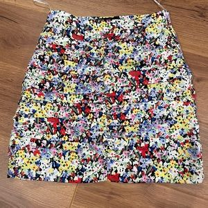 Zara floral mini skirt